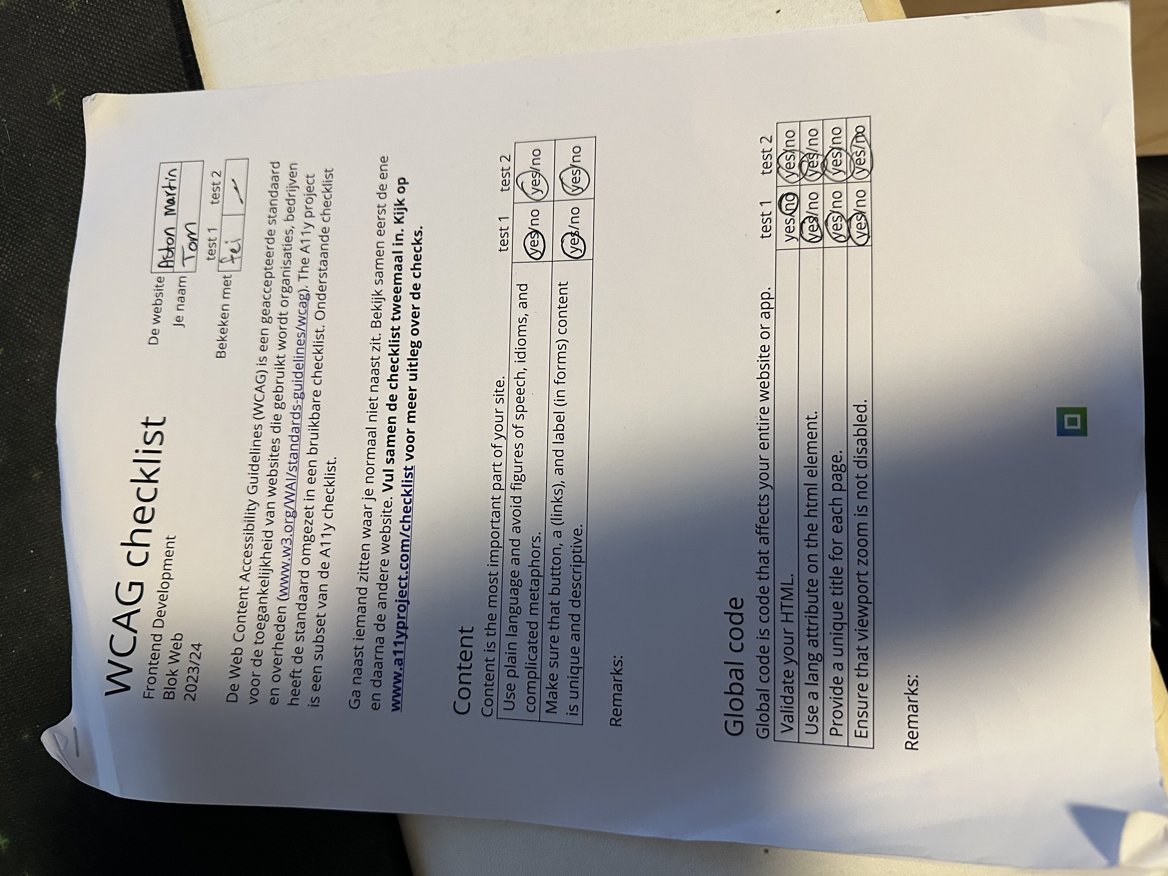 toegankelijkheidstest