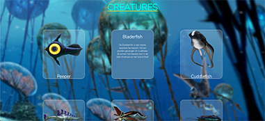 Screenshot van de website